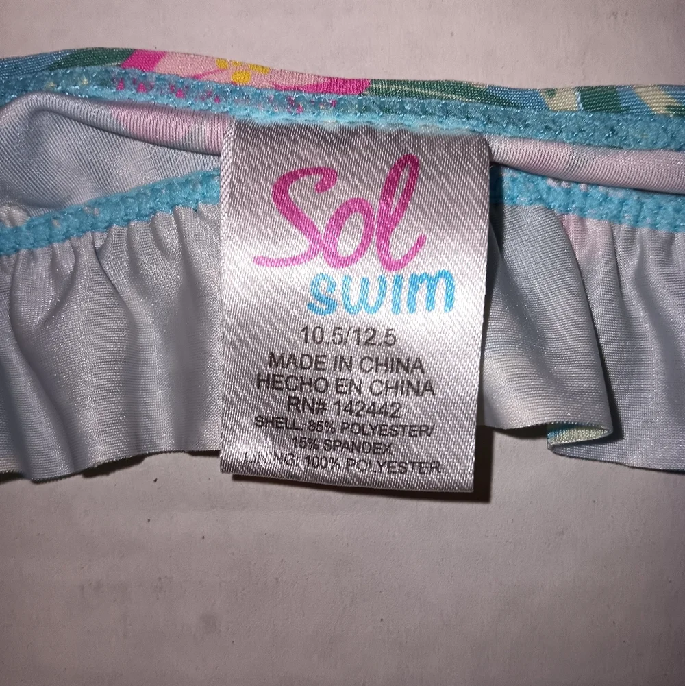 Sol Swim blue floral